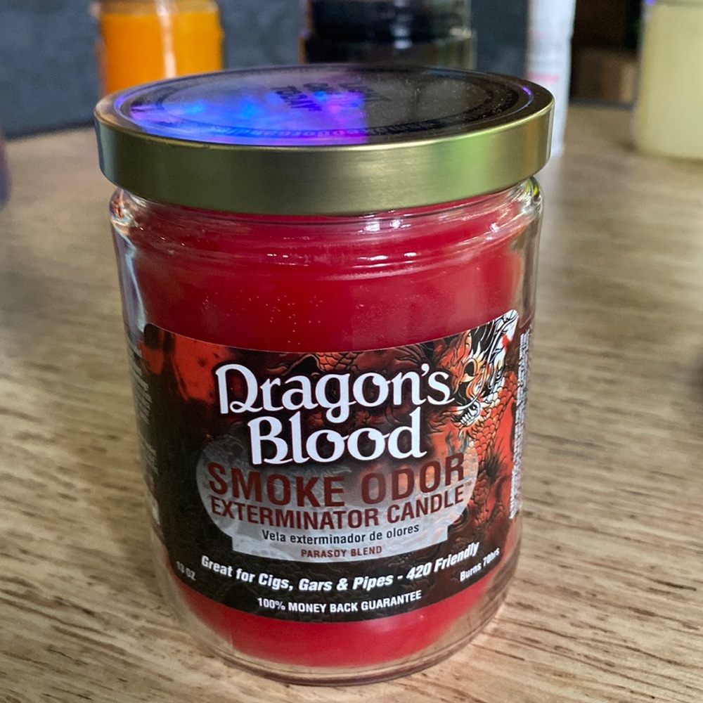 Odor exterminator candle Dragons Blood